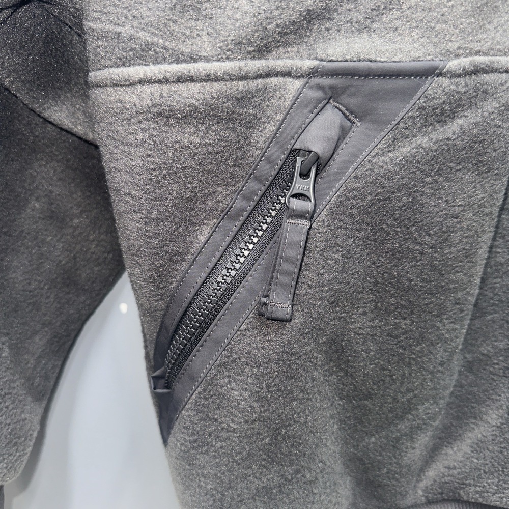 Columbia Mens Fleece Pullover Snap Mock Neck Charcoal Gray Large NWT - Picture 5 of 7